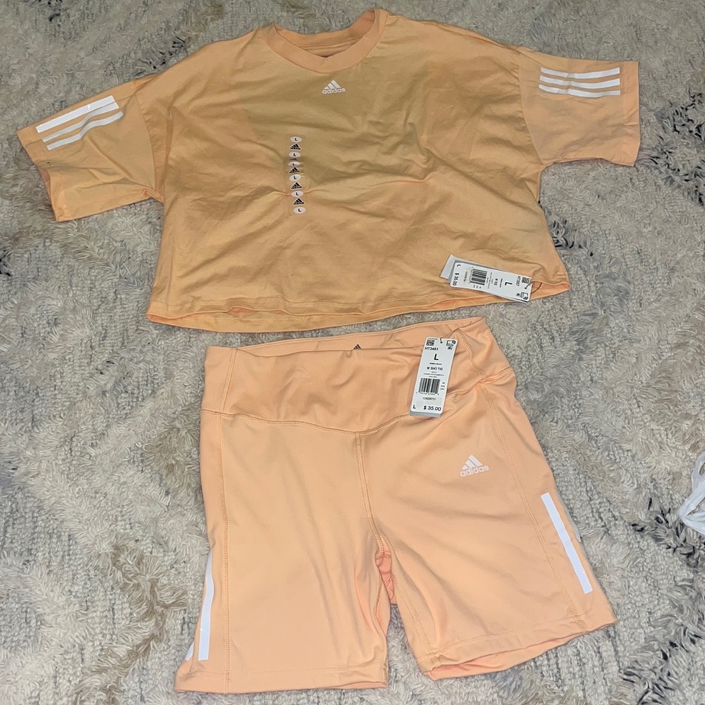 Adidas 2 piece workout set